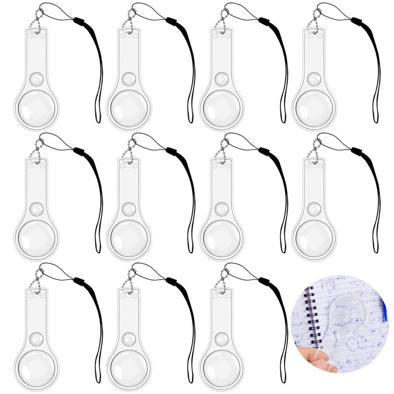 S-Mechanic 24 Pack Hand Lens 10X Plastic Magnifier Mini Hand-held Magnifying Glasses for Kids, Classroom, Reading, Outdoors,Science Observation - Image 1